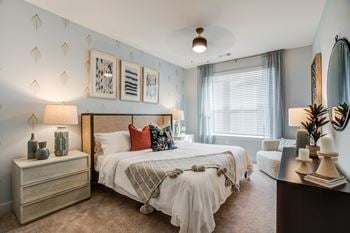 Carpeted bedrooms